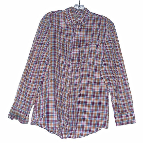 Wrangler plaid button down shirt. - Picture 1 of 4